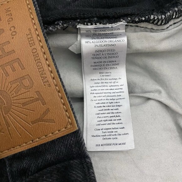 The Faherty Brand Feel Good Denim Special Weave Jeans Pants Mens Size 33 x 32 - Picture 8 of 8